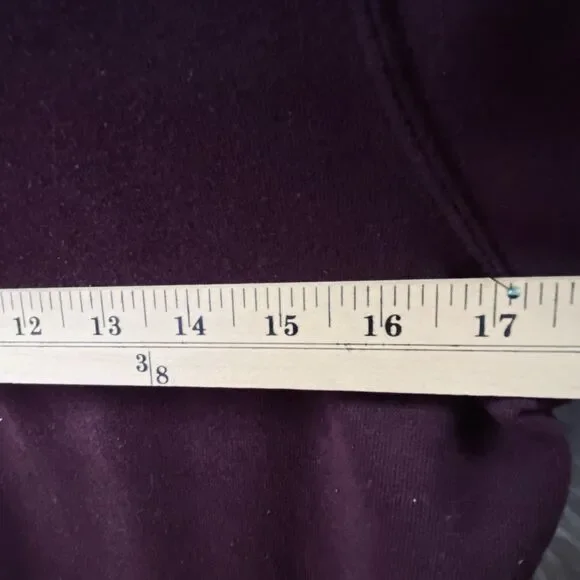 Reflex Love Women's M Medium Maroon Red Hooded Pullover Fleece Sweatshirt - Picture 7 of 11